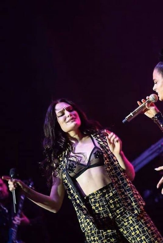 JESSIE J and MARTINA STOESSEL Performs Bang Bang at a Concert in Buenos Aires 10/01/2019