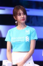 JOLIN TSAI at Standard Chartered Charity Run in Taipei 10/03/2019