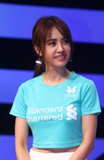 JOLIN TSAI at Standard Chartered Charity Run in Taipei 10/03/2019