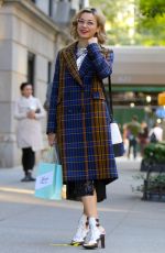 JULIA CHAN on the Set of Katy Keene in Park Avenue in New York 10/07/2019