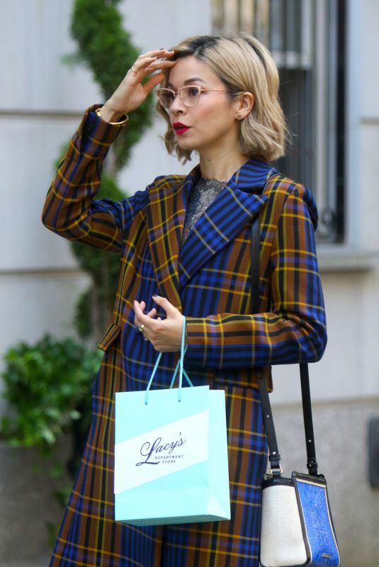 JULIA CHAN on the Set of Katy Keene in Park Avenue in New York 10/07/2019