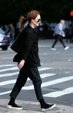 JULIANNE MOORE Heading to Yoga Class in New York 10/04/2019