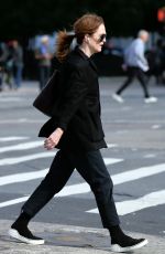 JULIANNE MOORE Heading to Yoga Class in New York 10/04/2019