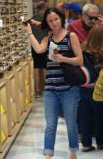 JULIETTE LEWIS Shopping for Eyeglasses at Warby Parker in Studio City 10/05/2019