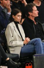 KAIA and Rande GERBER at Chicago Bulls vs New York Knicks Game 10/28/2019