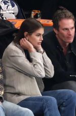 KAIA and Rande GERBER at Chicago Bulls vs New York Knicks Game 10/28/2019