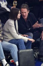 KAIA and Rande GERBER at Chicago Bulls vs New York Knicks Game 10/28/2019