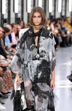 KAIA GERBER at Sacai Runway Show at Paris Fashion Week 09/30/2019