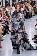 KAIA GERBER at Sacai Runway Show at Paris Fashion Week 09/30/2019