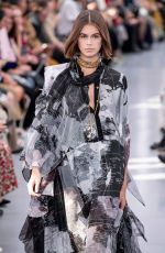 KAIA GERBER at Sacai Runway Show at Paris Fashion Week 09/30/2019