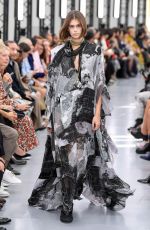 KAIA GERBER at Sacai Runway Show at Paris Fashion Week 09/30/2019