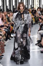 KAIA GERBER at Sacai Runway Show at Paris Fashion Week 09/30/2019