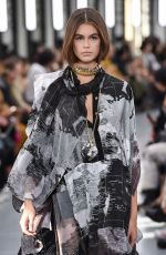 KAIA GERBER at Sacai Runway Show at Paris Fashion Week 09/30/2019
