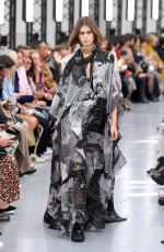 KAIA GERBER at Sacai Runway Show at Paris Fashion Week 09/30/2019