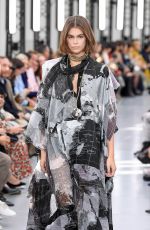 KAIA GERBER at Sacai Runway Show at Paris Fashion Week 09/30/2019