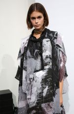 KAIA GERBER on the Backstage of Sacai Fashion Show at PFW in Paris 09/30/2019