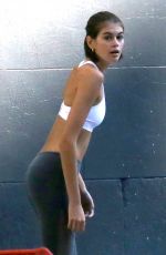 KAIA GERBER Working at Dogpound Gym in New York 10/24/2019