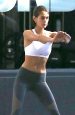 KAIA GERBER Working at Dogpound Gym in New York 10/24/2019