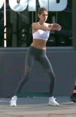 KAIA GERBER Working at Dogpound Gym in New York 10/24/2019