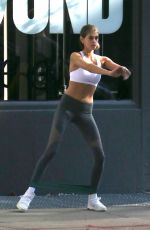 KAIA GERBER Working at Dogpound Gym in New York 10/24/2019