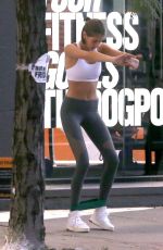 KAIA GERBER Working at Dogpound Gym in New York 10/24/2019