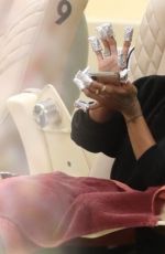 KARRUECHE TRAN at a Nail Salon in West Hollywood 10/28/2019