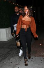 KARRUECHE TRAN Leaves Delilah in West Hollywood 10/03/2019