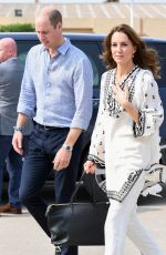 KATE MIDDLETON Arrives at Lahore Airport 10/18/2019