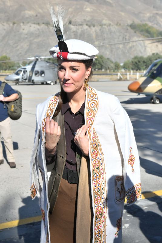KATE MIDDLETON Arrives in Chitral in Pakistan 10/16/2019