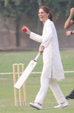 KATE MIDDLETON at National Cricket Academy in Lahore 10/17/2019