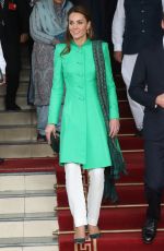 KATE MIDDLETON Meets Prime Minister of Pakistan in Islamabad 10/15/2019