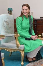 KATE MIDDLETON Meets Prime Minister of Pakistan in Islamabad 10/15/2019