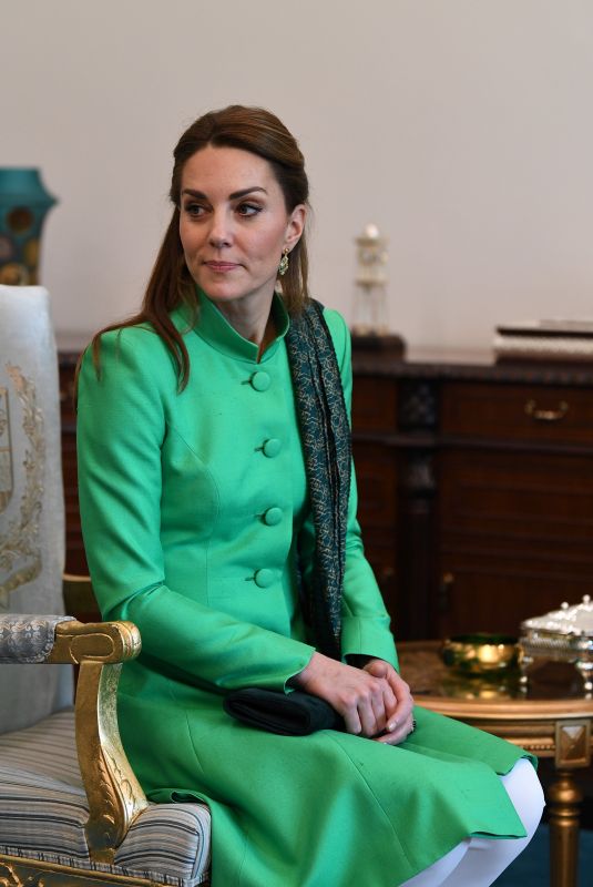 KATE MIDDLETON Meets Prime Minister of Pakistan in Islamabad 10/15/2019