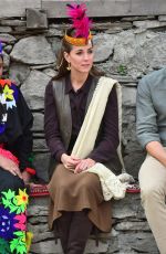 KATE MIDDLETON Visits a Settlement of Kalash People in Chitral 10/16/2019