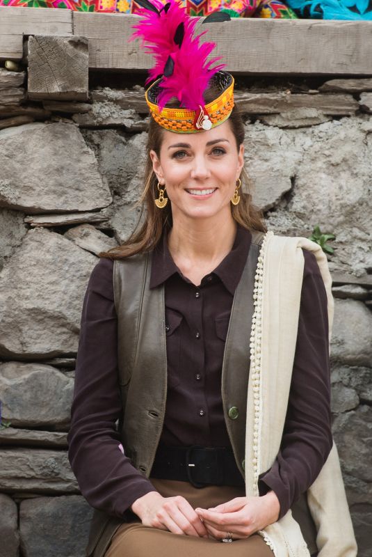 KATE MIDDLETON Visits a Settlement of Kalash People in Chitral 10/16/2019