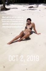 KATHARINE MCPHEE in Bikini at a Beach in Maldives - Instagram Photos,October 2019