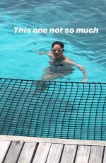 KATHARINE MCPHEE in Bikini at a Beach in Maldives - Instagram Photos,October 2019