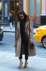 KATIE HOLMES Arrives at Crosby Hotel in New York 10/18/2019