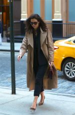 KATIE HOLMES Arrives at Crosby Hotel in New York 10/18/2019