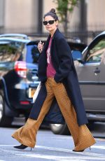 KATIE HOLMES Out and About in New York 10/19/2019