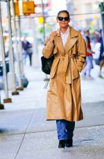 KATIE HOLMES Out and About in New York 10/21/2019