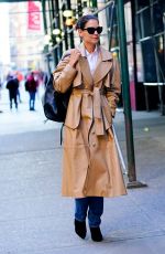 KATIE HOLMES Out and About in New York 10/21/2019