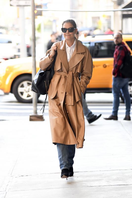 KATIE HOLMES Out and About in New York 10/21/2019