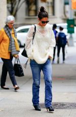 KATIE HOLMES Out and About in New York 10/28/2019
