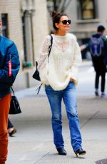 KATIE HOLMES Out and About in New York 10/28/2019