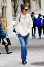 KATIE HOLMES Out and About in New York 10/28/2019