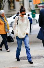 KATIE HOLMES Out and About in New York 10/28/2019