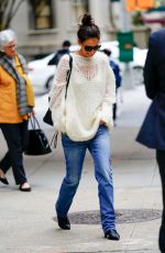 KATIE HOLMES Out and About in New York 10/28/2019