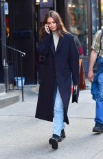 KATIE HOLMES Out in New York 10/15/2019