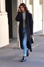KATIE HOLMES Out in New York 10/15/2019